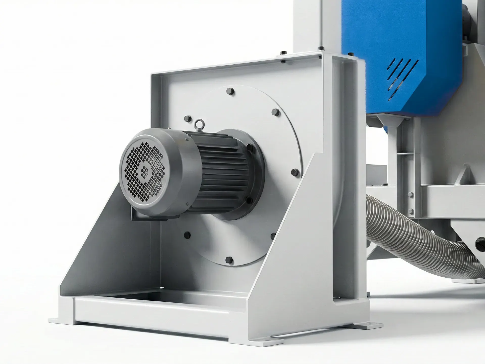 Blow motor for the PVC horizontal crusher system